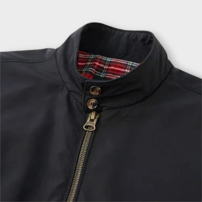 Heren Bomberjack Leder Look Klassieke Stijl