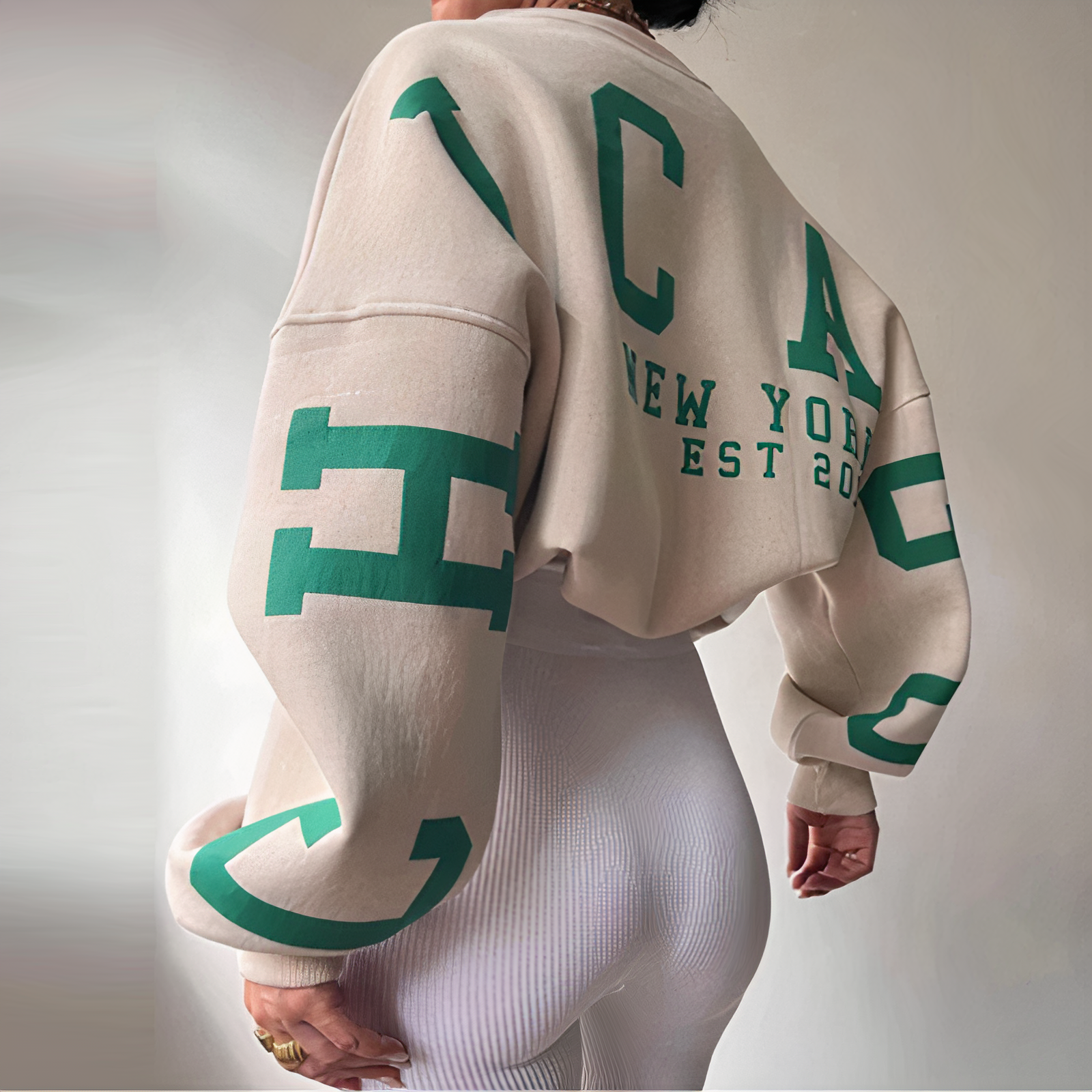 Casual Trui met Leuke Letterdruk - StudioMarella