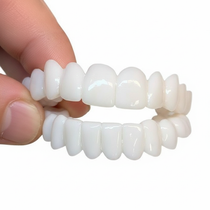 Cosmetische Tandbekleding Set | Thermoplastisch Speciaalkunsthars | Herbruikbaar Instant-Glimlach Systeem | Aanpasbaar | Bovenkaak & Onderkaak