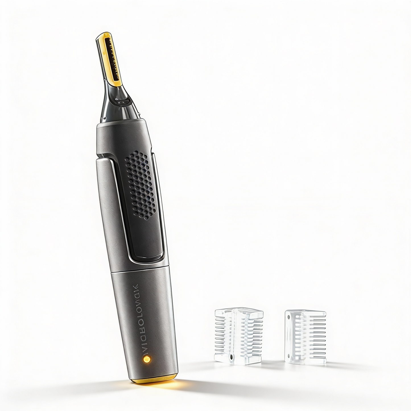 Precision Haartrimmer voor Neus Oren Wenkbrauwen | Met LED-Verlichting | Titanium RVS Mesjes | Ultra-Vlakke Kop | Ergonomisch Design