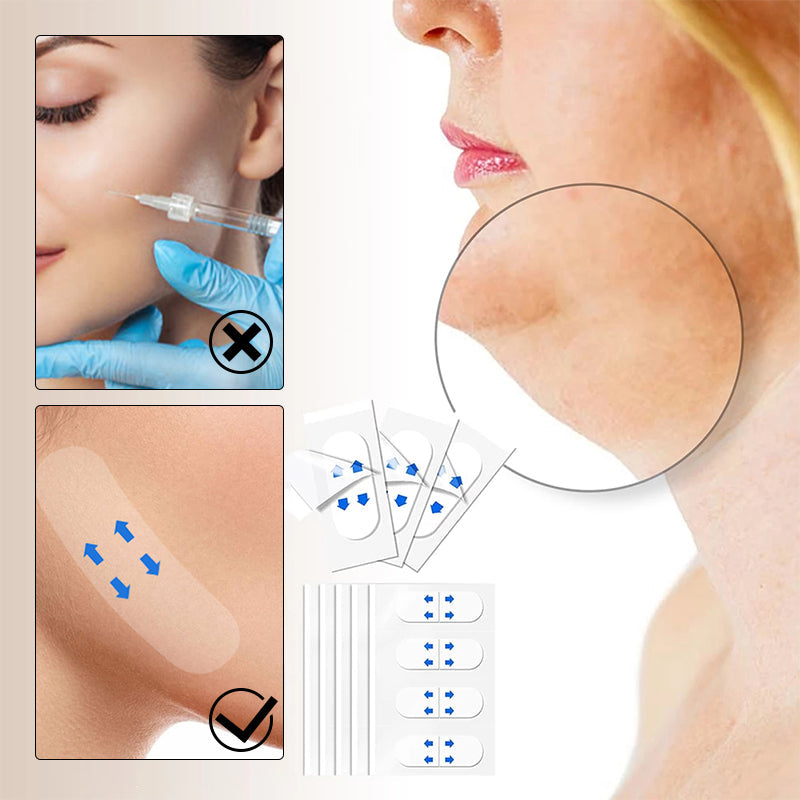 Onzichtbare Face Lift Tape 40 Stuks – Huidvriendelijke Gezichtslifting Strips Anti-Rimpel Huidversteviging V-Vorm Contouring voor Natuurlijke Lift