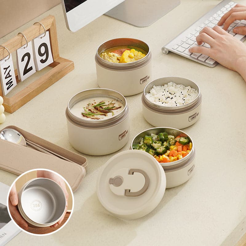 Thermische Lunchbox – Warmhoud Lunchbox van RVS voor Werk, School & Onderweg
