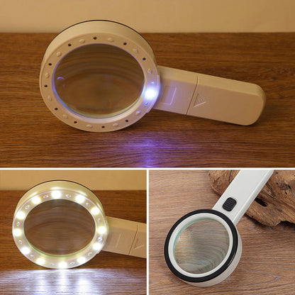 Verlichte Leesloep 30x Vergroting met LED-Verlichting voor Senioren en Slechtzienden