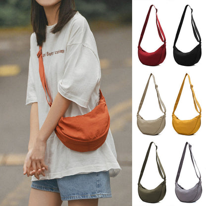 Halve Maan Schoudertas Kunstleer Elegante Damestas Crossbody Handtas Mode Accessoire Casual Dagelijks Gebruik