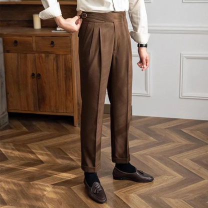 Heren Broek Plooi Model Vintage Look
