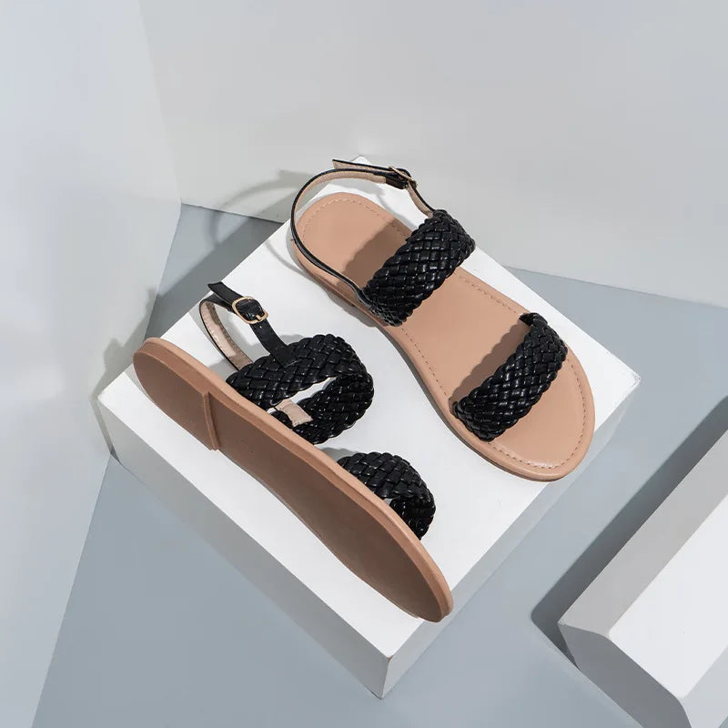 Vrouwensandalen Zomer Plat Elegant