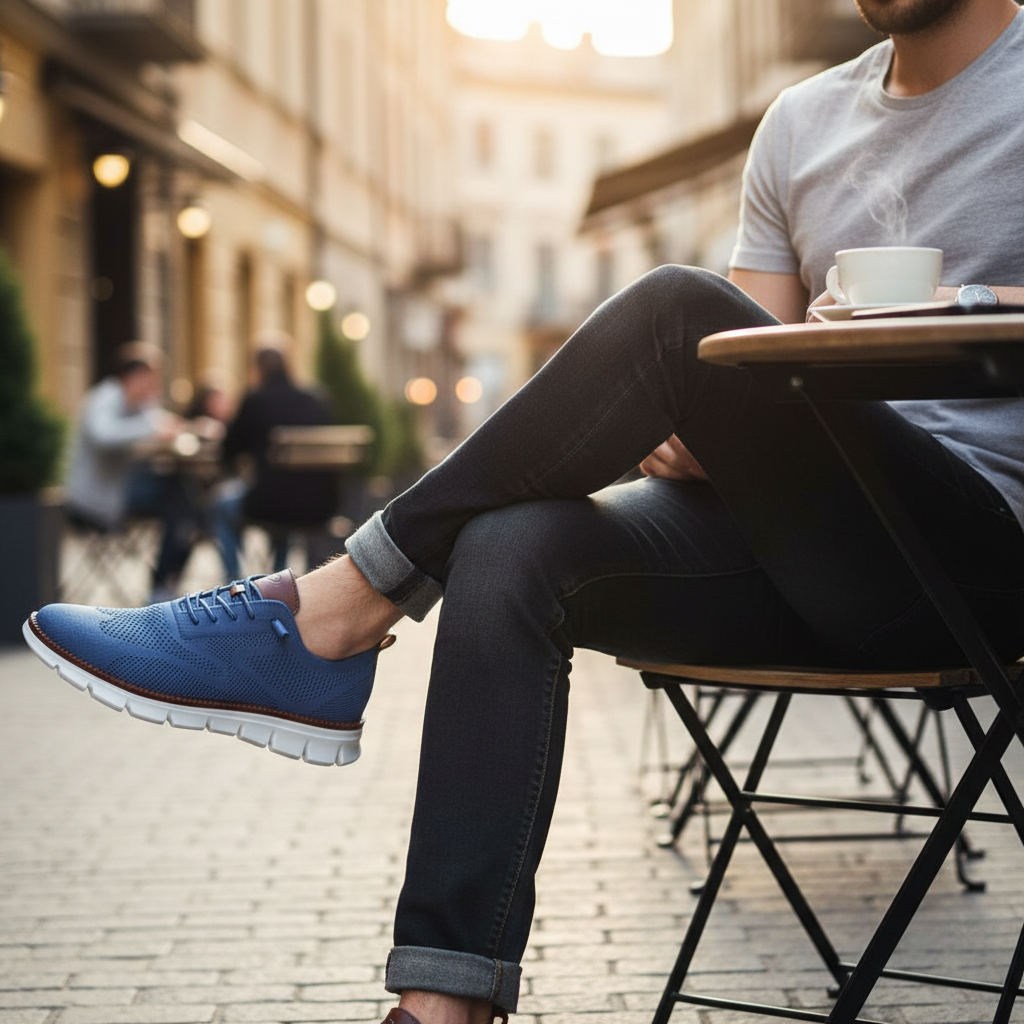 Orthopedische Heren Sneaker Comfortabel Loopgemak