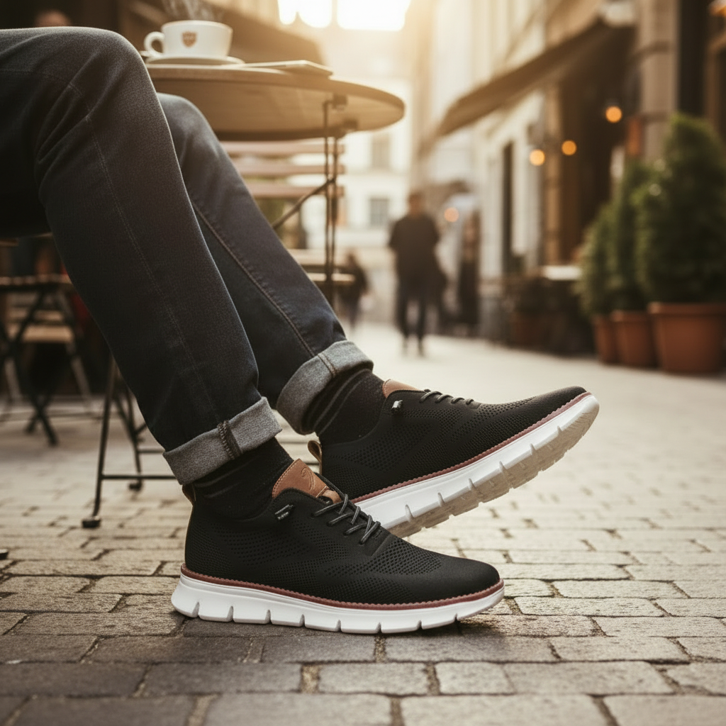 Orthopedische Heren Sneaker Comfortabel Loopgemak