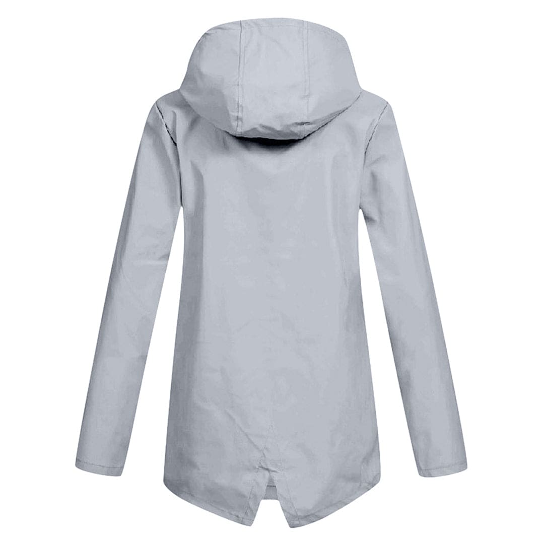 Dames Regenjas Waterdicht met Capuchon en Modern Design