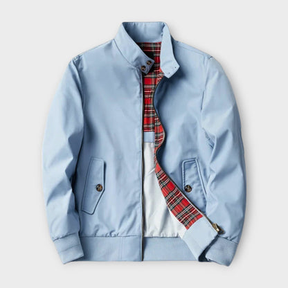 Heren Bomberjack Leder Look Klassieke Stijl