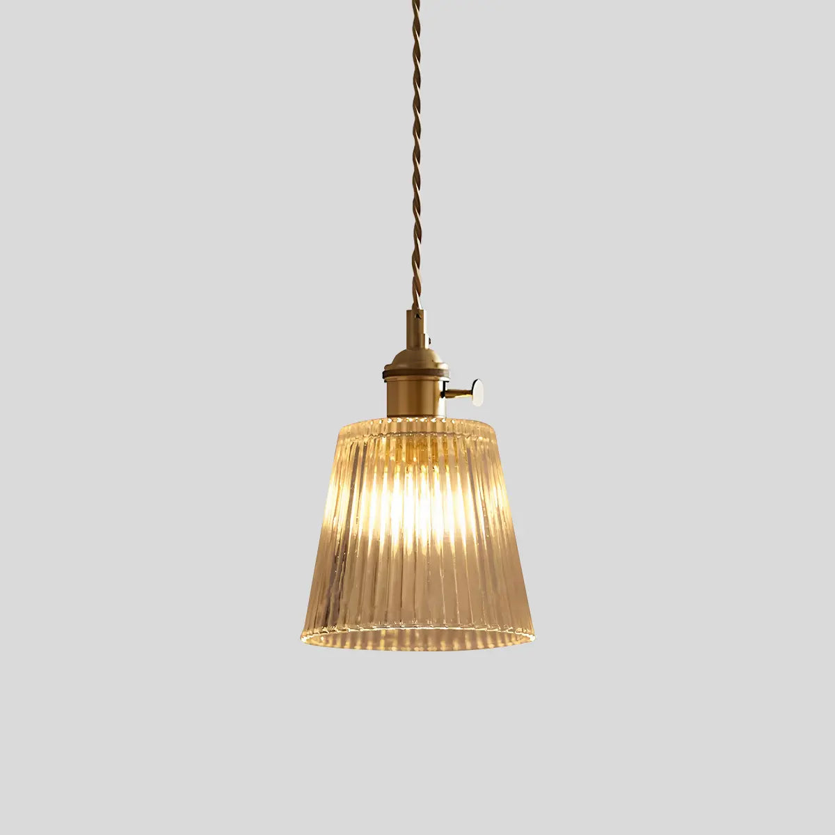 Hanglamp Glas Brons Verstelbare Kabel Woonkamer Eettafel Transparante Glazen Hanglamp Sfeerverlichting Vintage