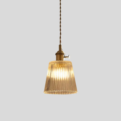 Hanglamp Glas Brons Verstelbare Kabel Woonkamer Eettafel Transparante Glazen Hanglamp Sfeerverlichting Vintage