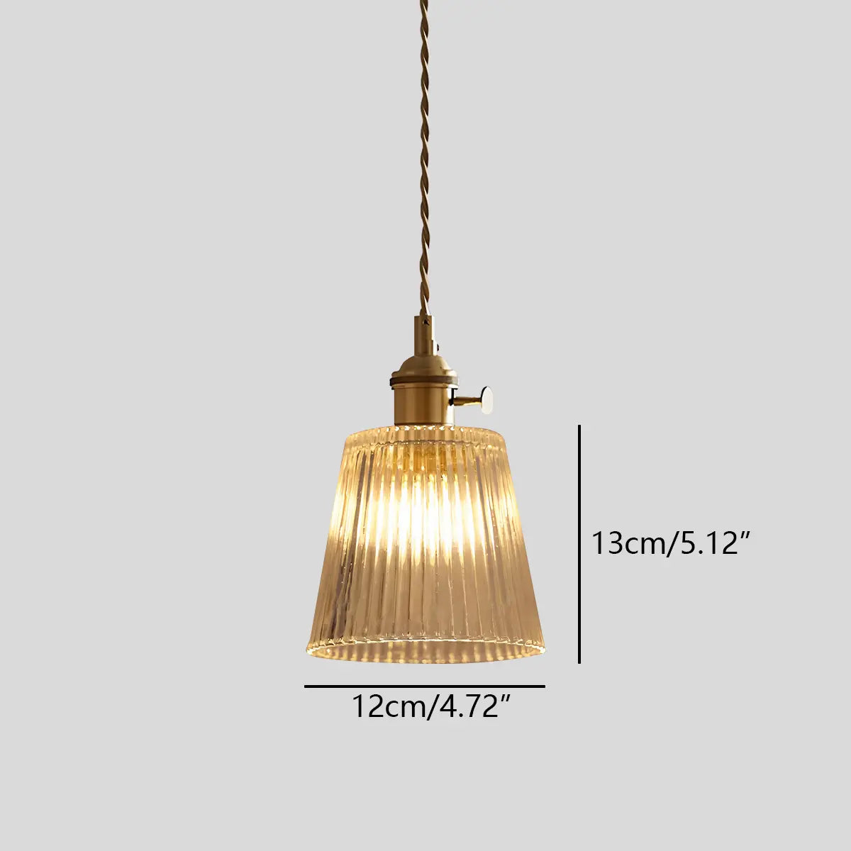 Hanglamp Glas Brons Verstelbare Kabel Woonkamer Eettafel Transparante Glazen Hanglamp Sfeerverlichting Vintage