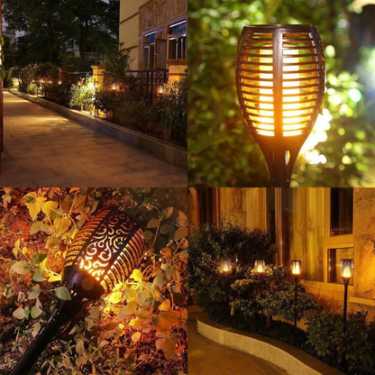Zonne-energie Tuinfakkel met Flikkerende Vlam – LED Buitenverlichting op Zonne-energie voor Tuin en Terras