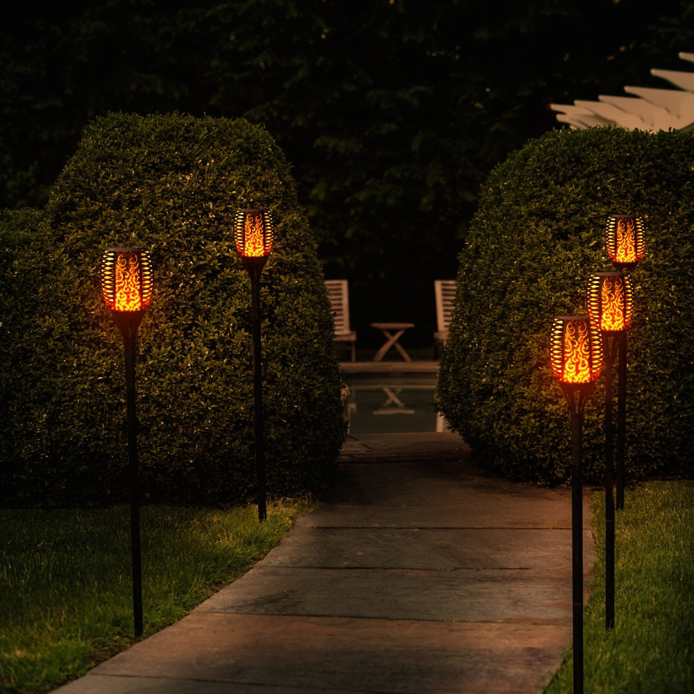 Zonne-energie Tuinfakkel met Flikkerende Vlam – LED Buitenverlichting op Zonne-energie voor Tuin en Terras