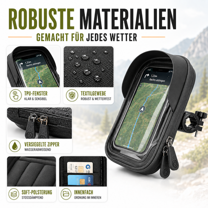 Waterdichte Telefoonhouder voor Fiets met Touchscreen – Tot 6.4 Inch