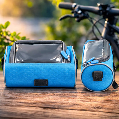 Fiets Stuurtas | Touchscreen Compatibel | Universeel Klittenband | Ridepocket | Waterafstotend Nylon Fietstasje voor Smartphone Navigatie Sleutels Portemonnee