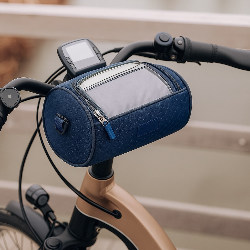 Fiets Stuurtas | Touchscreen Compatibel | Universeel Klittenband | Ridepocket | Waterafstotend Nylon Fietstasje voor Smartphone Navigatie Sleutels Portemonnee