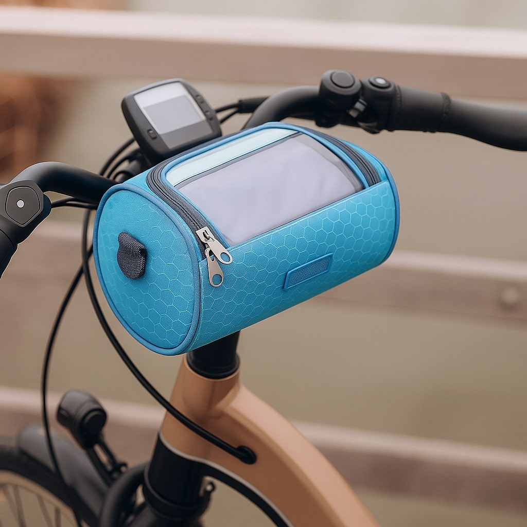 Fiets Stuurtas | Touchscreen Compatibel | Universeel Klittenband | Ridepocket | Waterafstotend Nylon Fietstasje voor Smartphone Navigatie Sleutels Portemonnee