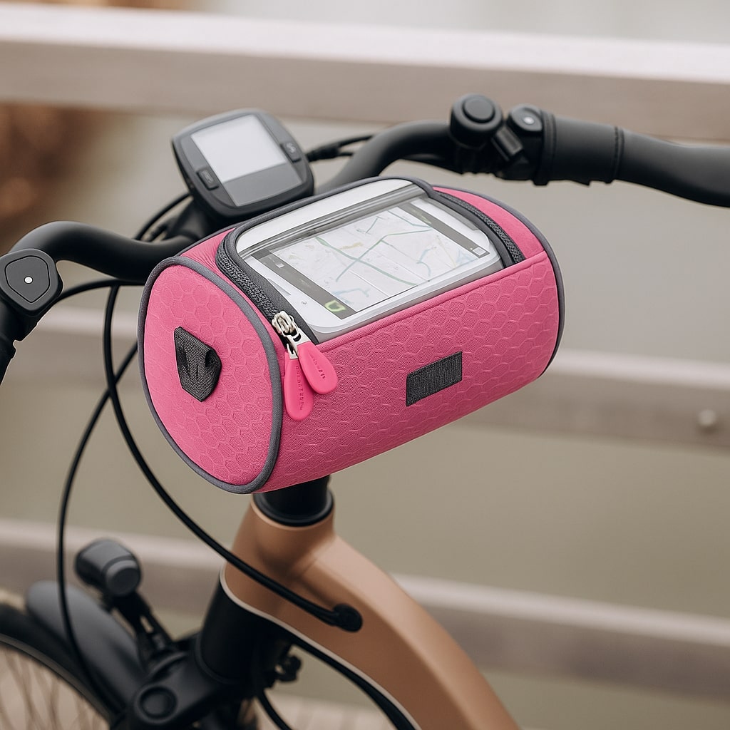 Fiets Stuurtas | Touchscreen Compatibel | Universeel Klittenband | Ridepocket | Waterafstotend Nylon Fietstasje voor Smartphone Navigatie Sleutels Portemonnee