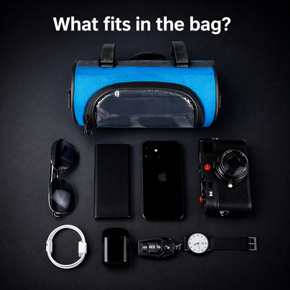 Fiets Stuurtas | Touchscreen Compatibel | Universeel Klittenband | Ridepocket | Waterafstotend Nylon Fietstasje voor Smartphone Navigatie Sleutels Portemonnee