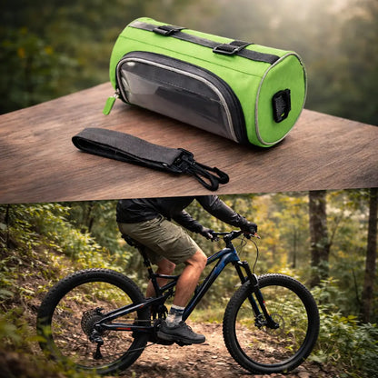 Fiets Stuurtas | Touchscreen Compatibel | Universeel Klittenband | Ridepocket | Waterafstotend Nylon Fietstasje voor Smartphone Navigatie Sleutels Portemonnee
