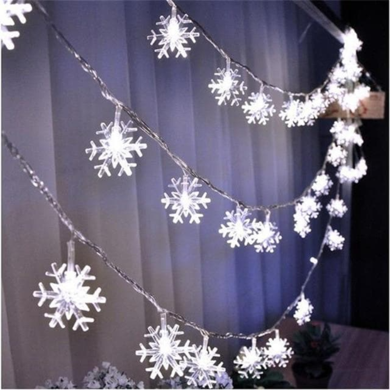 Lichtsnoer LED Fairy Lights Binnen Buiten Warm Wit Ster Bloem Bal Slaapkamer