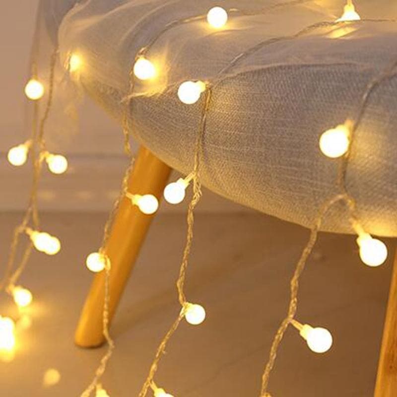 Lichtsnoer LED Fairy Lights Binnen Buiten Warm Wit Ster Bloem Bal Slaapkamer