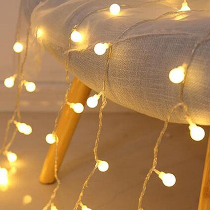 Lichtsnoer LED Fairy Lights Binnen Buiten Warm Wit Ster Bloem Bal Slaapkamer