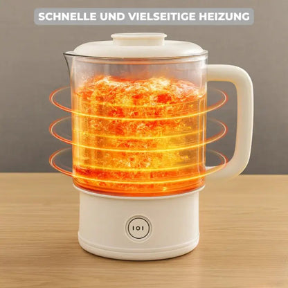 Inklapbare Elektrische Reiswaterkoker 800ml met Dubbele Wand Edelstalen Binnenwerk Compacte Opvouwbare Waterkoker voor Onderweg