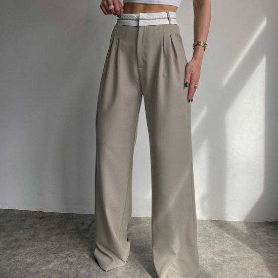 Hoge Taille Rechte Broek voor Vrouw Elegant Model - StudioMarella