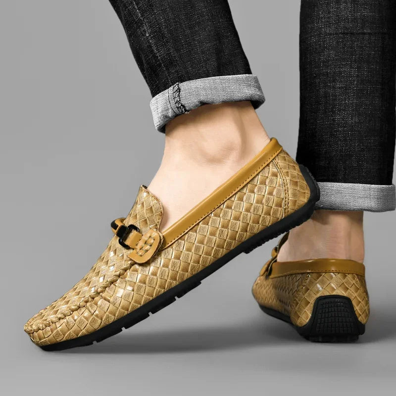 Heren Leren Loafers Comfortabele Zomerschoenen Stijlvol