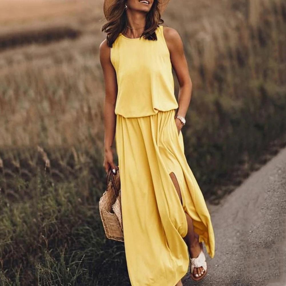 Zomerjurk Lange Jurk Vrouwelijk Elegante Stijl
