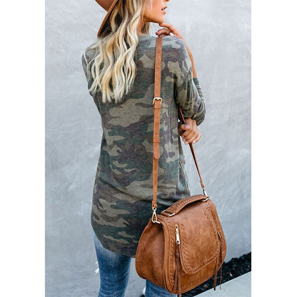 Camouflage Shirt Met Comfort Fit voor Buiten