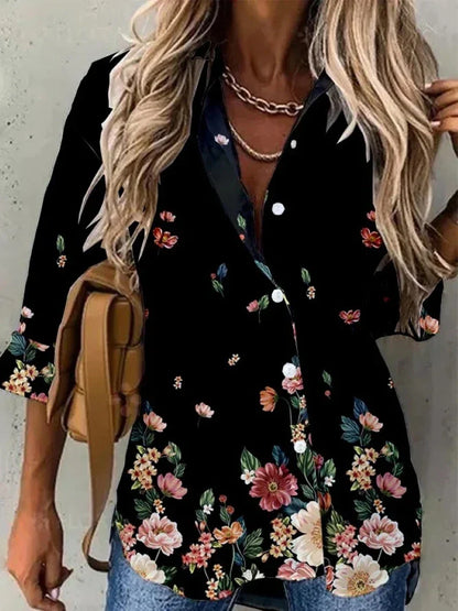 Vrouwelijke Blouse Lange Mouwen Elegante Stijl - StudioMarella