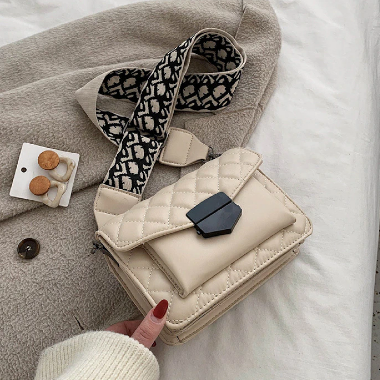 Kleine Crossbody Tas Gevoerd voor Dames