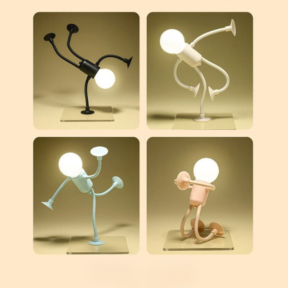 Verstelbare LED Tafellamp Zwart Wit Blauw Beige met Buigbare Armen Flexibel Sfeerlicht voor Woonkamer Slaapkamer Kantoor Bureau Modern Design Energiebesparend Warm Licht Dimbaar Decoratief Kinderkamer Nachtlampje Leeslamp