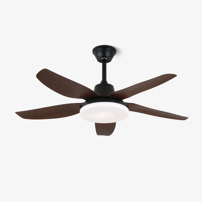 Moderne Plafondventilator Luvo met Verlichting en Houten Afwerking – Ø122 cm – Met Afstandsbediening – Inclusief LED – 6 Snelheden