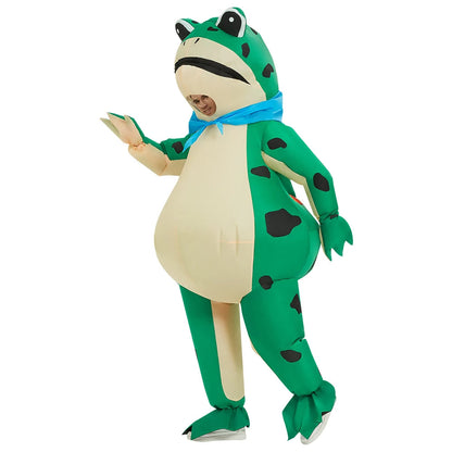 Rugzak in de vorm van een opblaasbare kikker voor Halloween