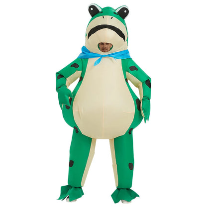 Rugzak in de vorm van een opblaasbare kikker voor Halloween