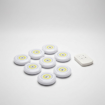 LED Spotjes Onderkast Batterij Draadloos Dimbaar Set 3 Keuken Kastverlichting Zelfklevend Afstandsbediening Plakspot