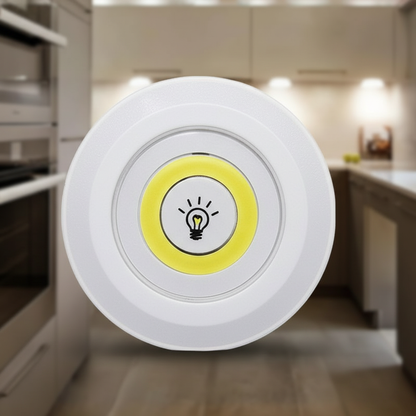 LED Spotjes Onderkast Batterij Draadloos Dimbaar Set 3 Keuken Kastverlichting Zelfklevend Afstandsbediening Plakspot