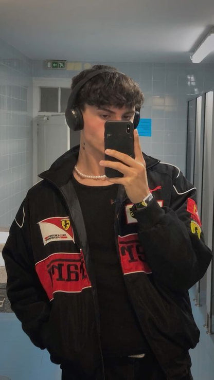 Retro Racejack Ferrari Stijl Jas