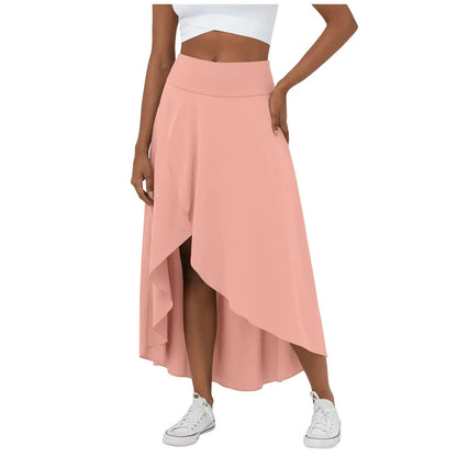 Lange Rok Hoge Split Jurk Zomerse Stijl