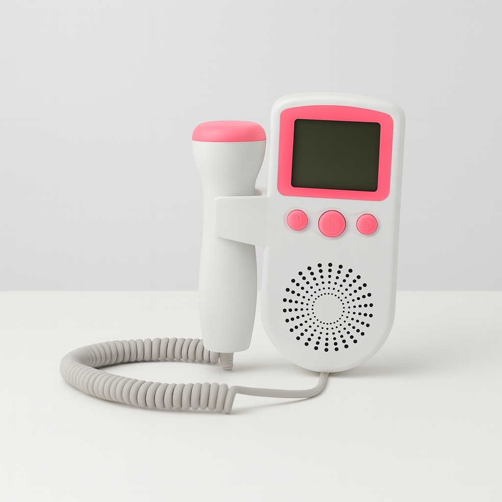 Babyhartmonitor Draagbare Foetale Doppler Zwangerschap Hartslag Tracker met LCD Display voor Thuisgebruik 3MHz Sonde