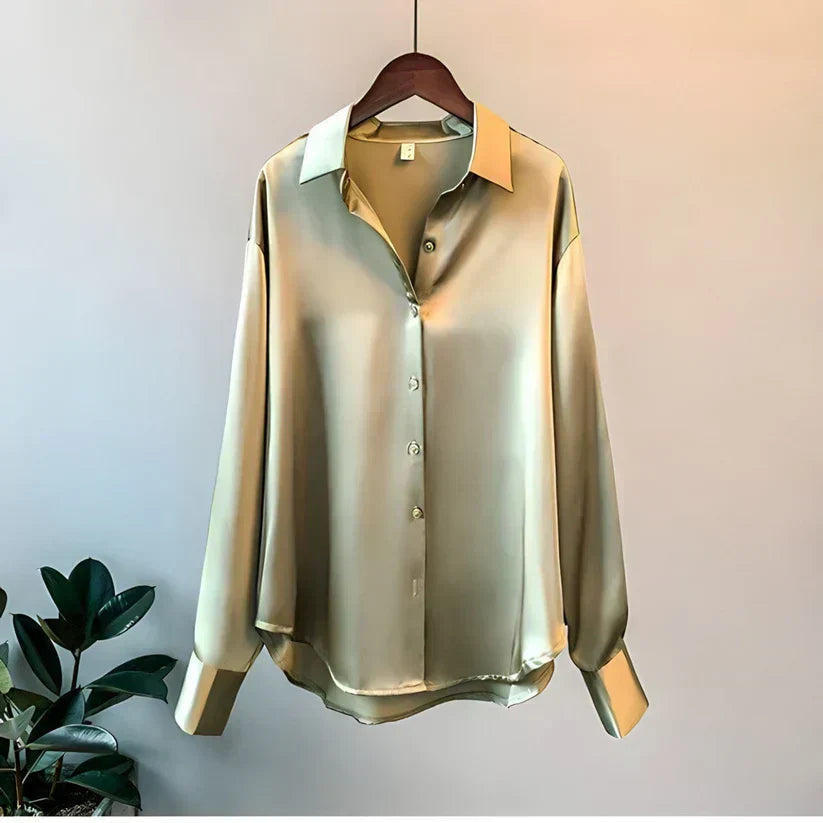 Dames Blouse Zijde Losse Vrouwelijke Klassieke Stijl