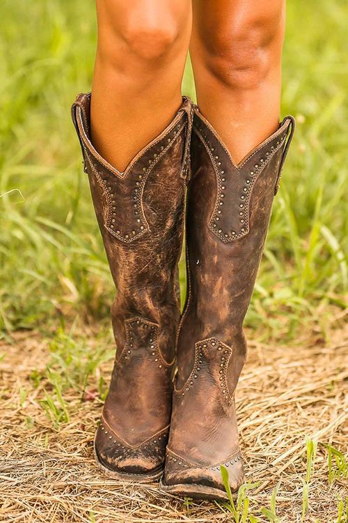 Cowboy Laarzen Vrouw Dames Elegante Comfortabele Rijlaarzen - StudioMarella