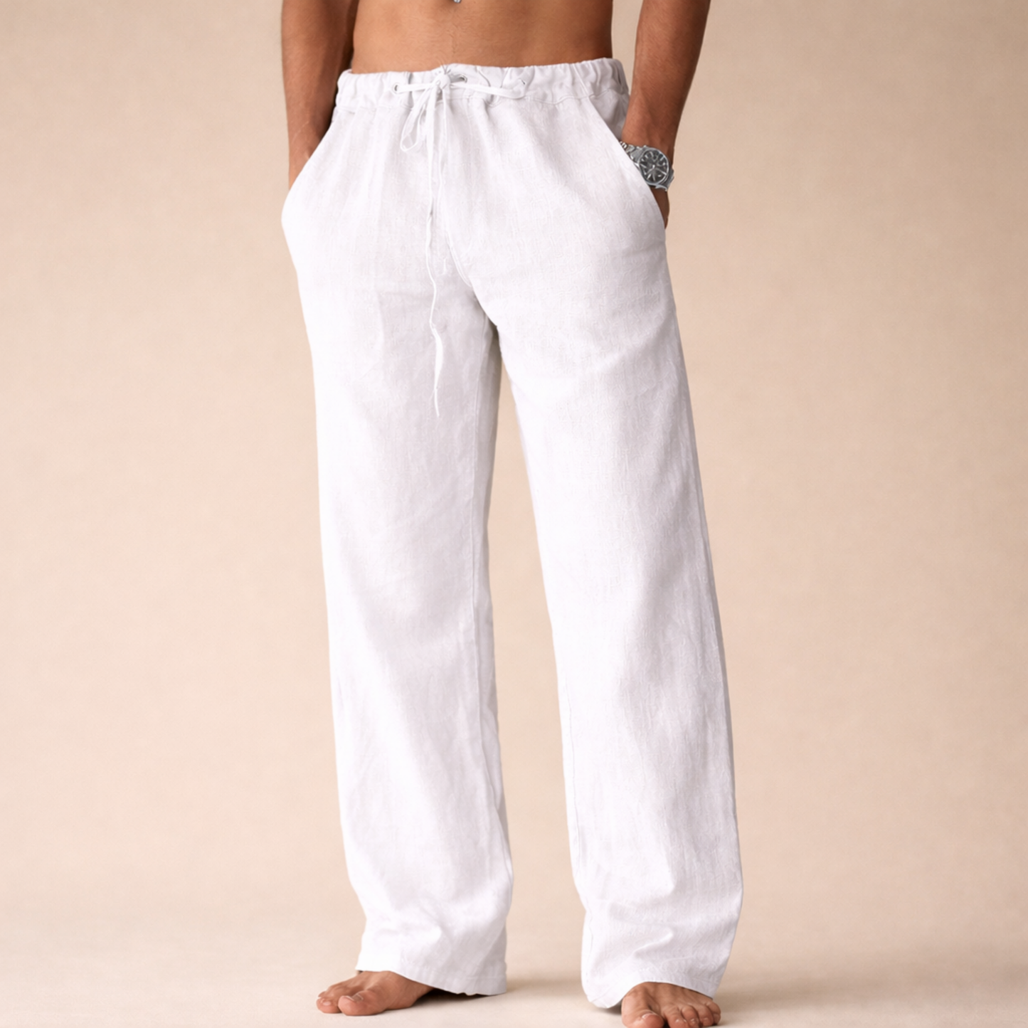 Lichte Linnen Broek Casual Zomer - StudioMarella