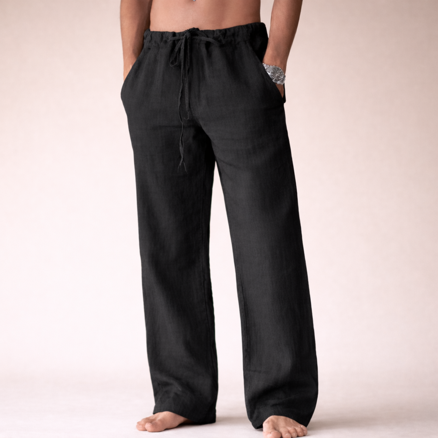 Lichte Linnen Broek voor Mannen Casual