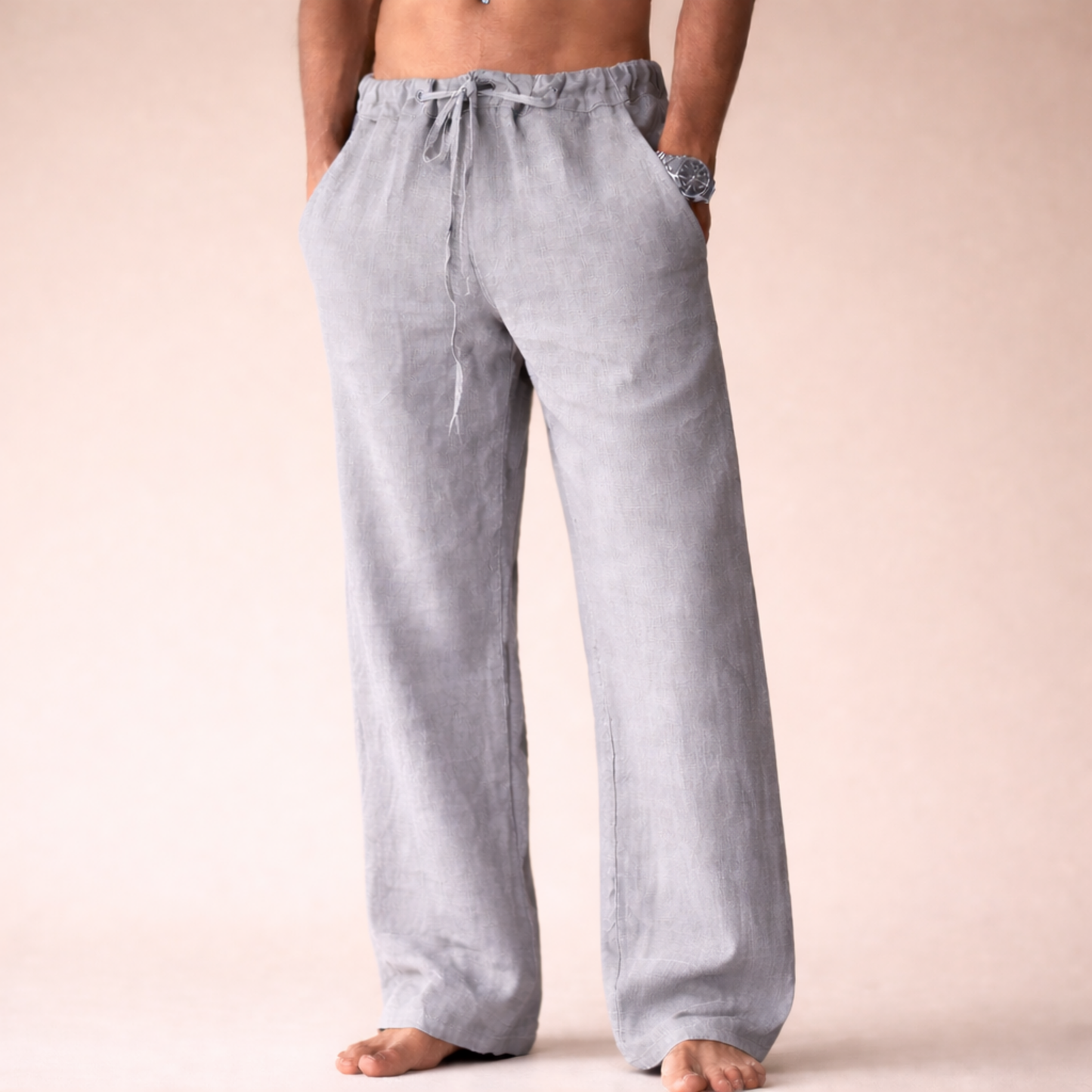 Lichte Linnen Broek voor Mannen Casual